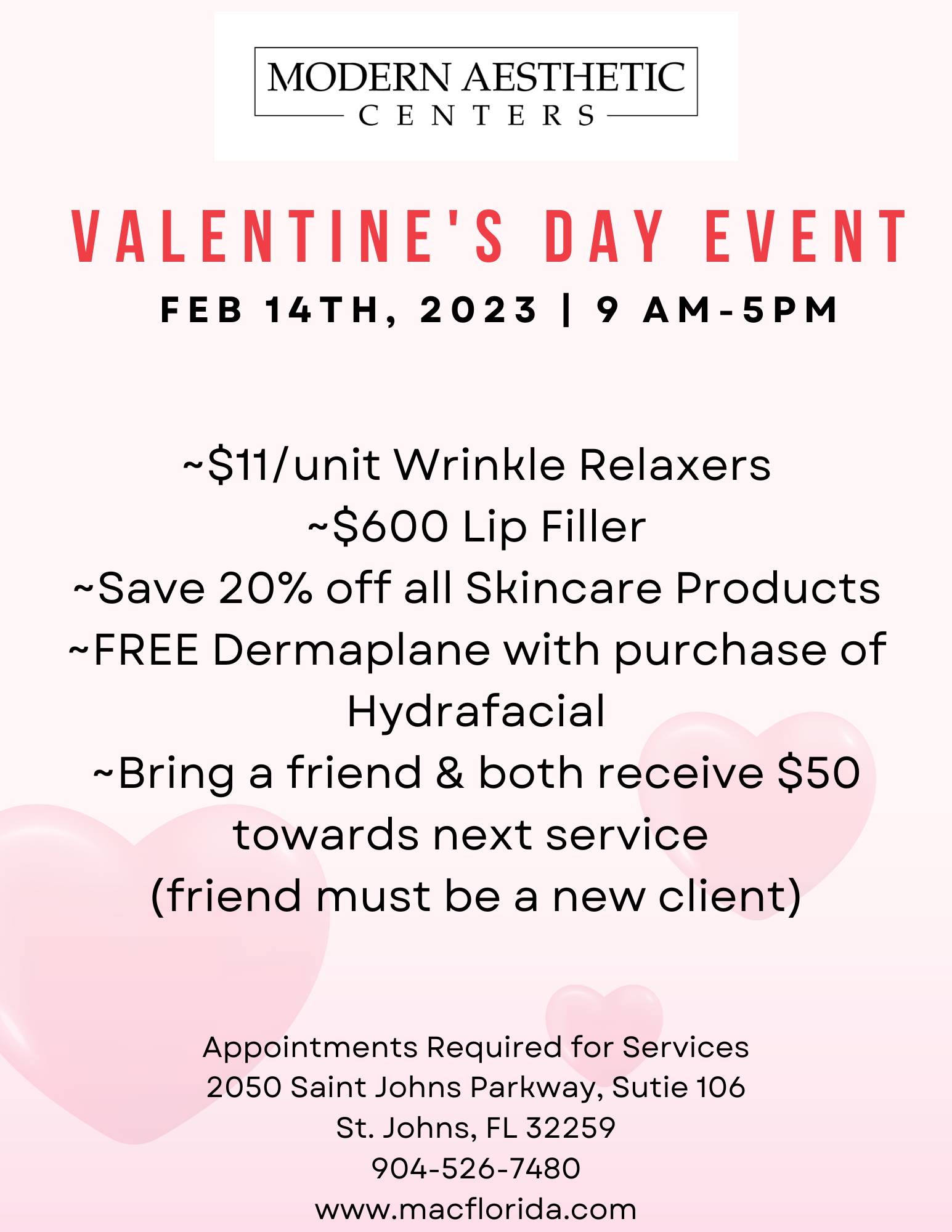 Specials & Events - Beauty Bank Membership Program - Modern Aesthetic Centers St. Johns